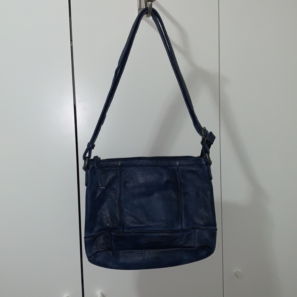 Fredsbruder soft leather handbag navy